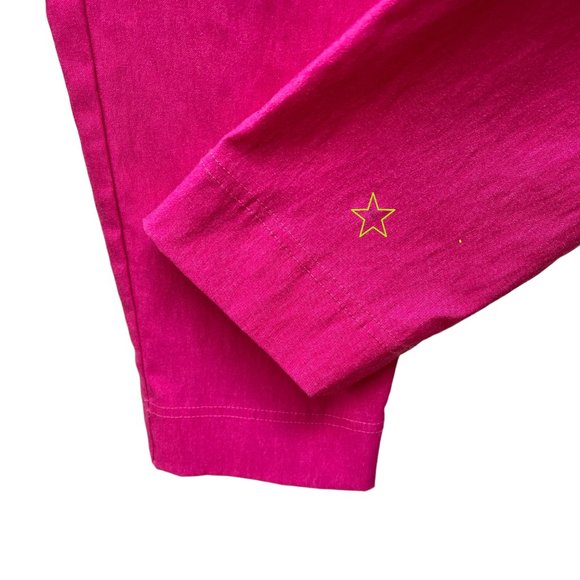 Brenda Beddome Fuchsia Pink Skinny Pants Women's Size 27 Barbiecore - Picture 13 of 13